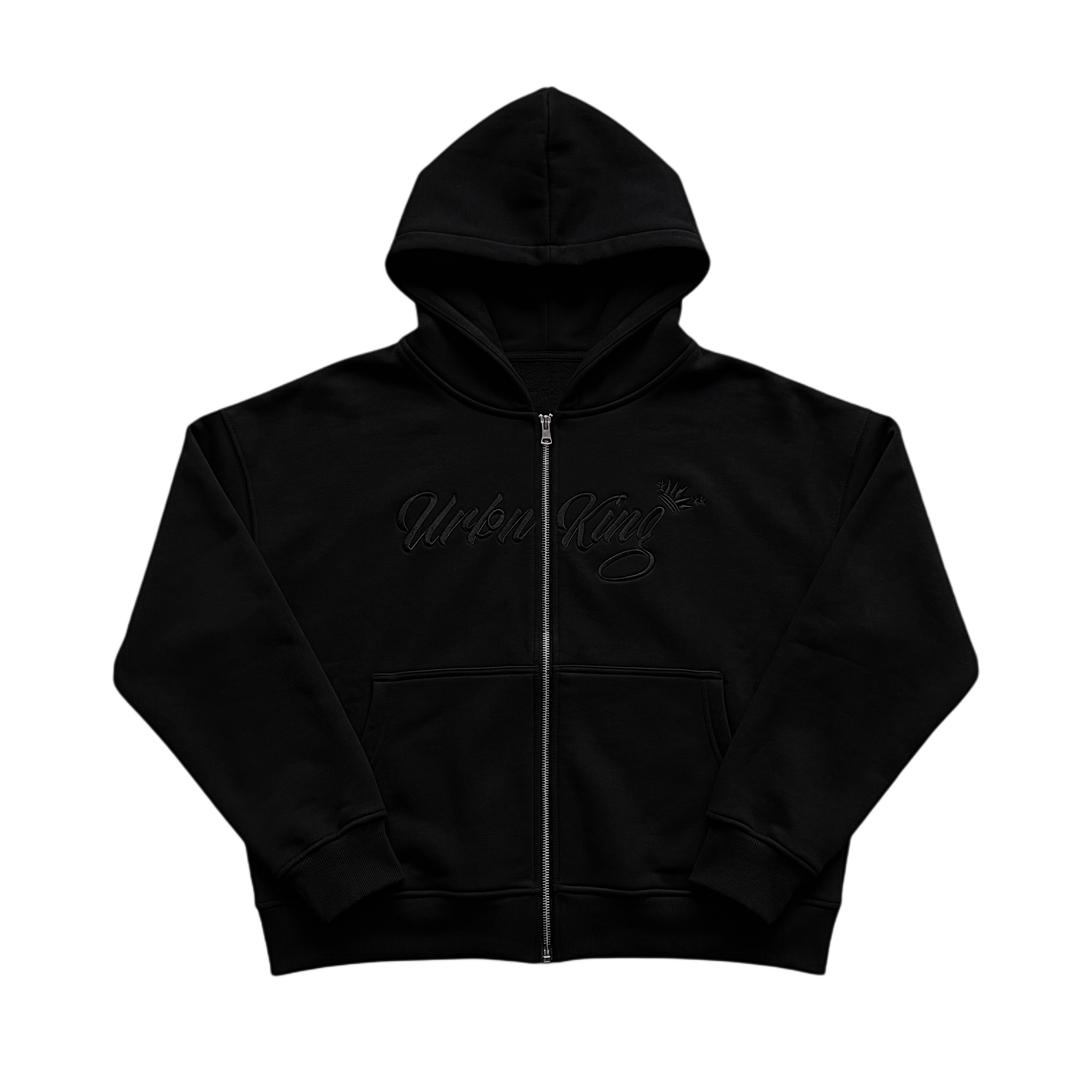 Meridian Zip Hoodie in Cosmic Black