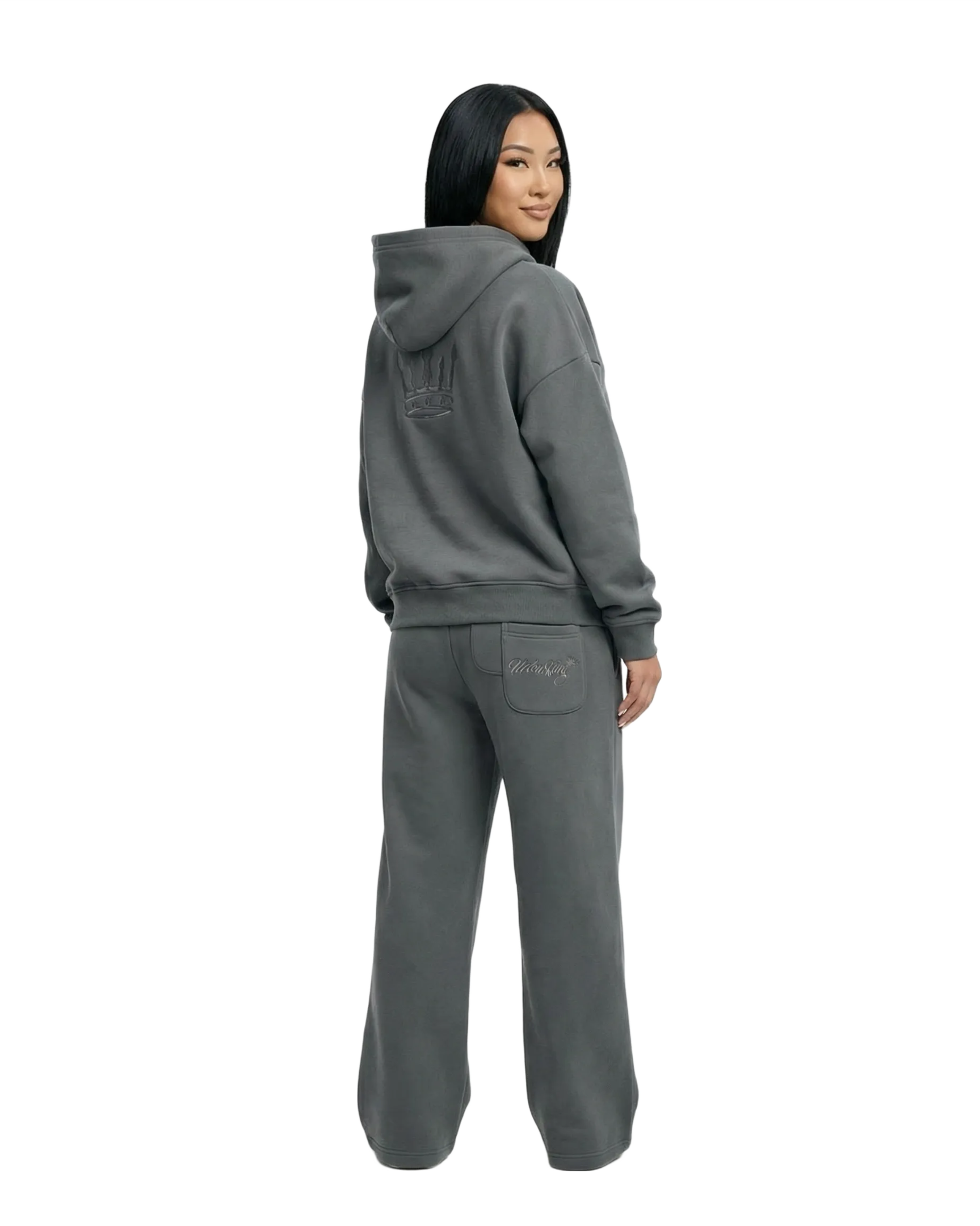 Meridian Zip Hoodie in Deep Slate