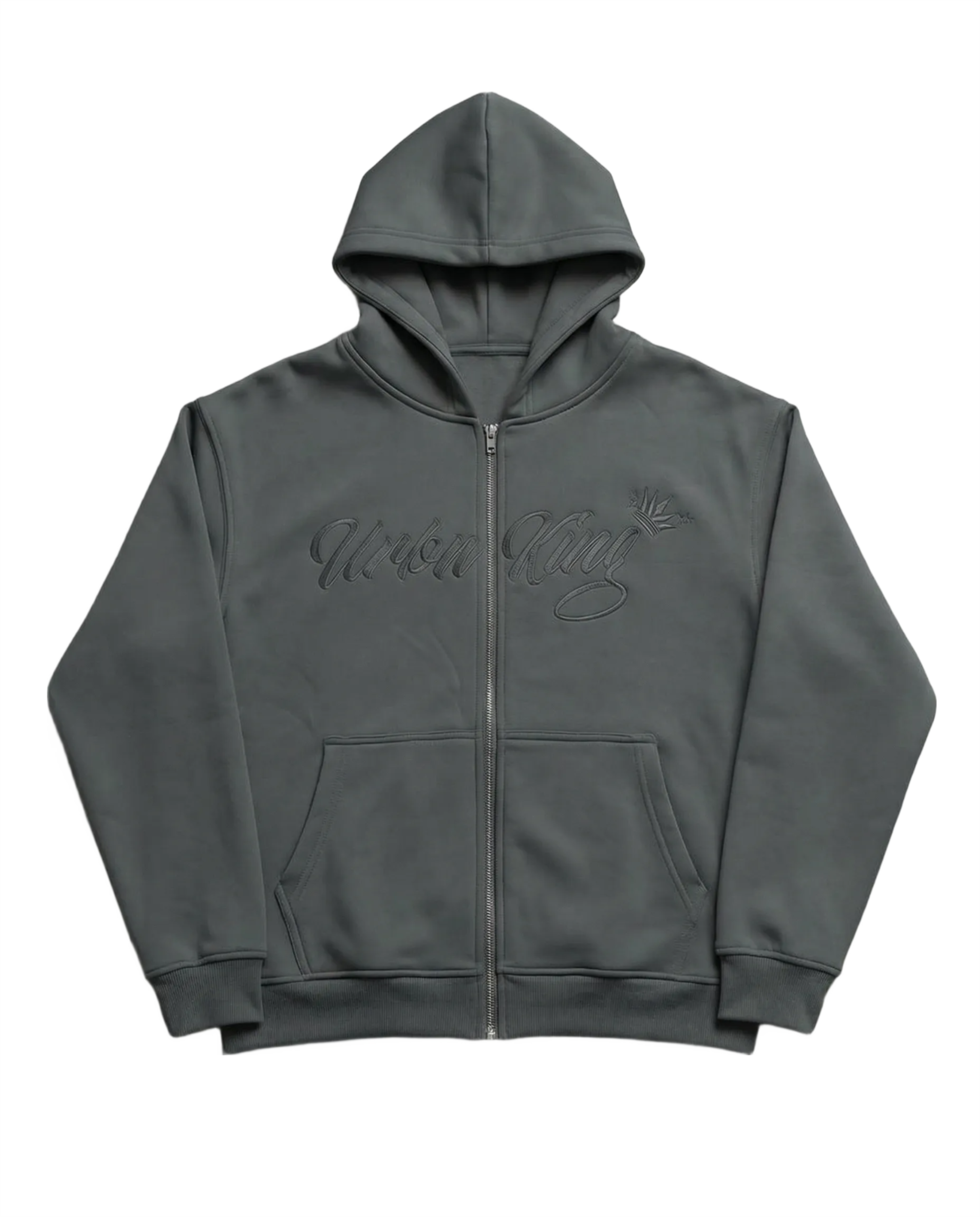 Meridian Zip Hoodie in Deep Slate