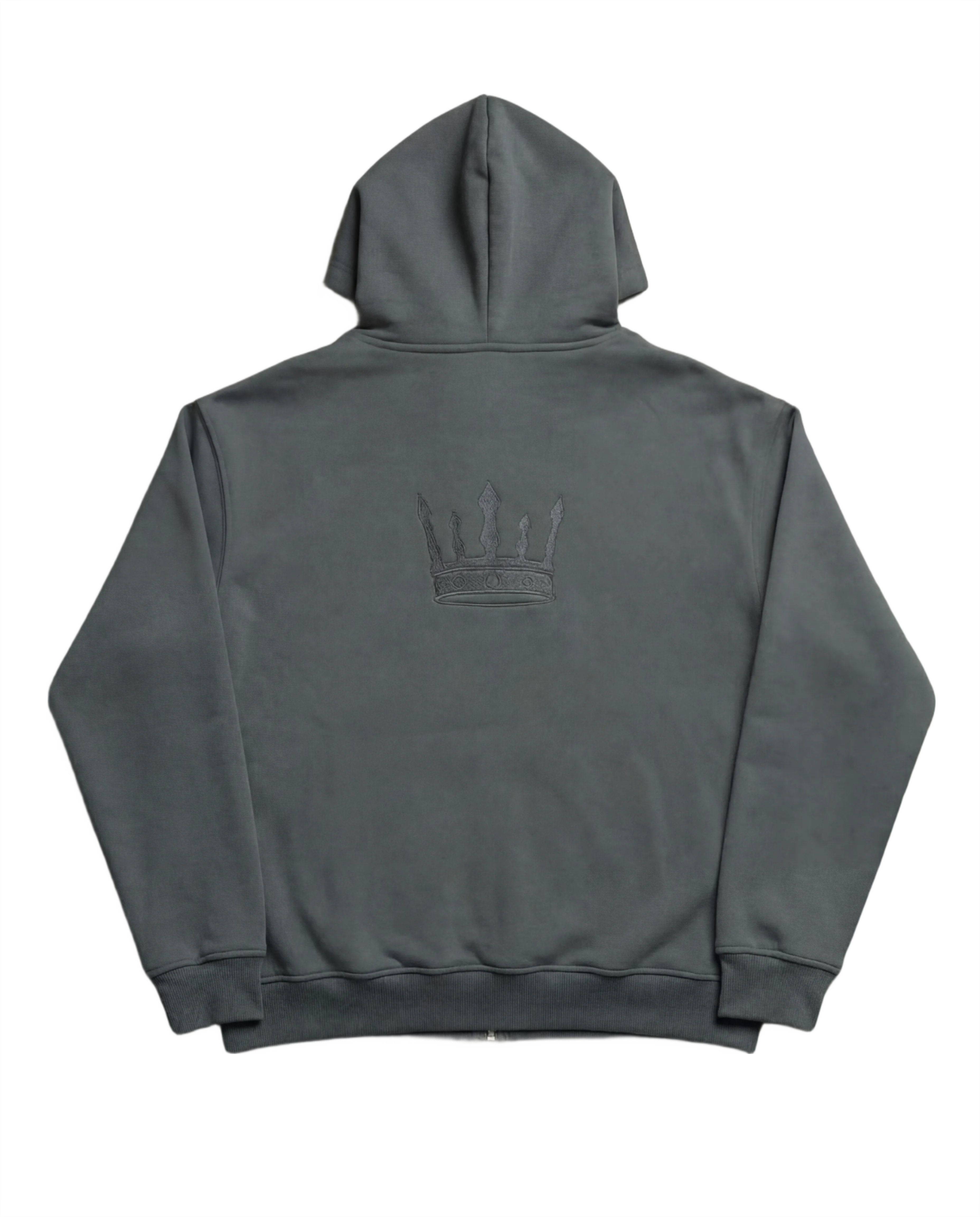 Meridian Zip Hoodie in Deep Slate