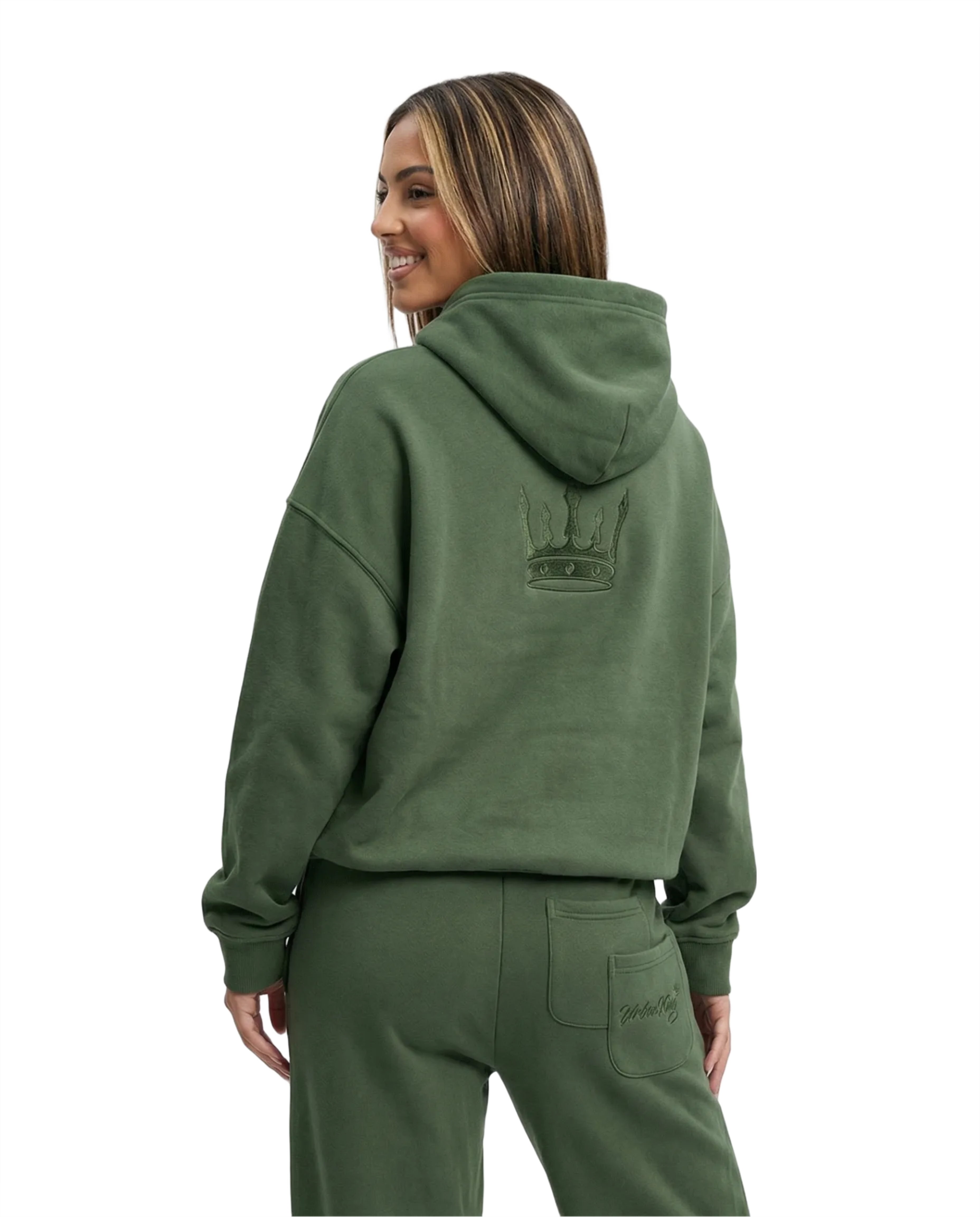 Meridian Zip Hoodie in Matcha Green