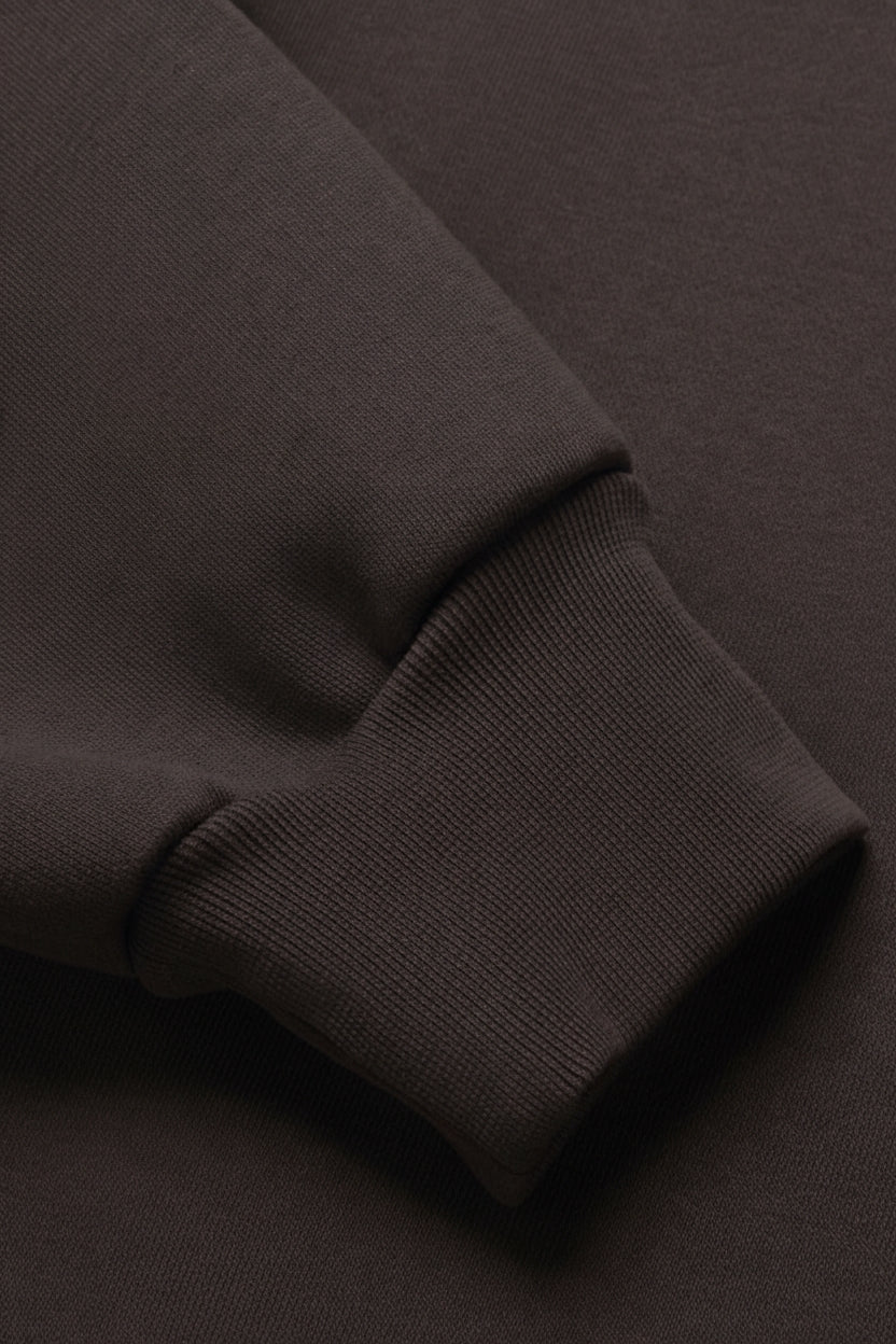 Meridian Zipped Hoodie in Midnight Espresso