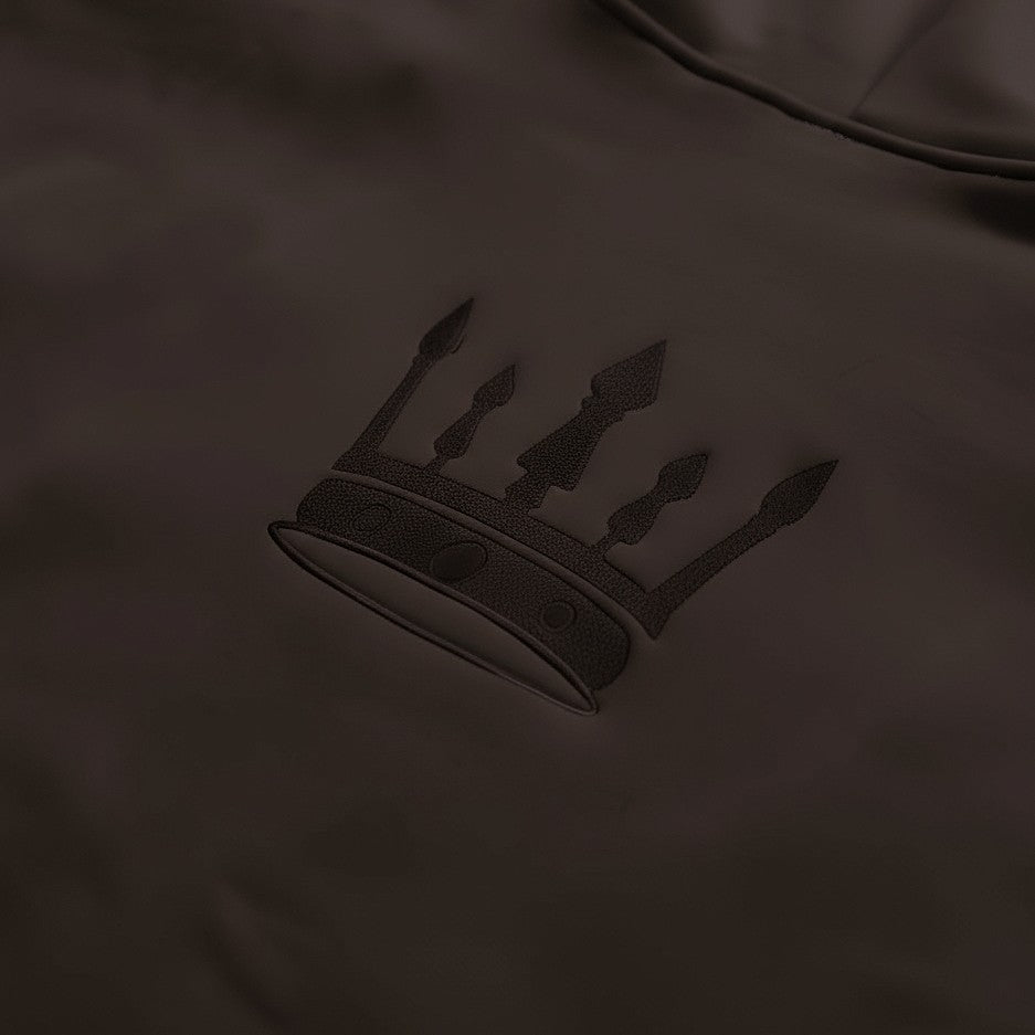 Meridian Zipped Hoodie in Midnight Espresso