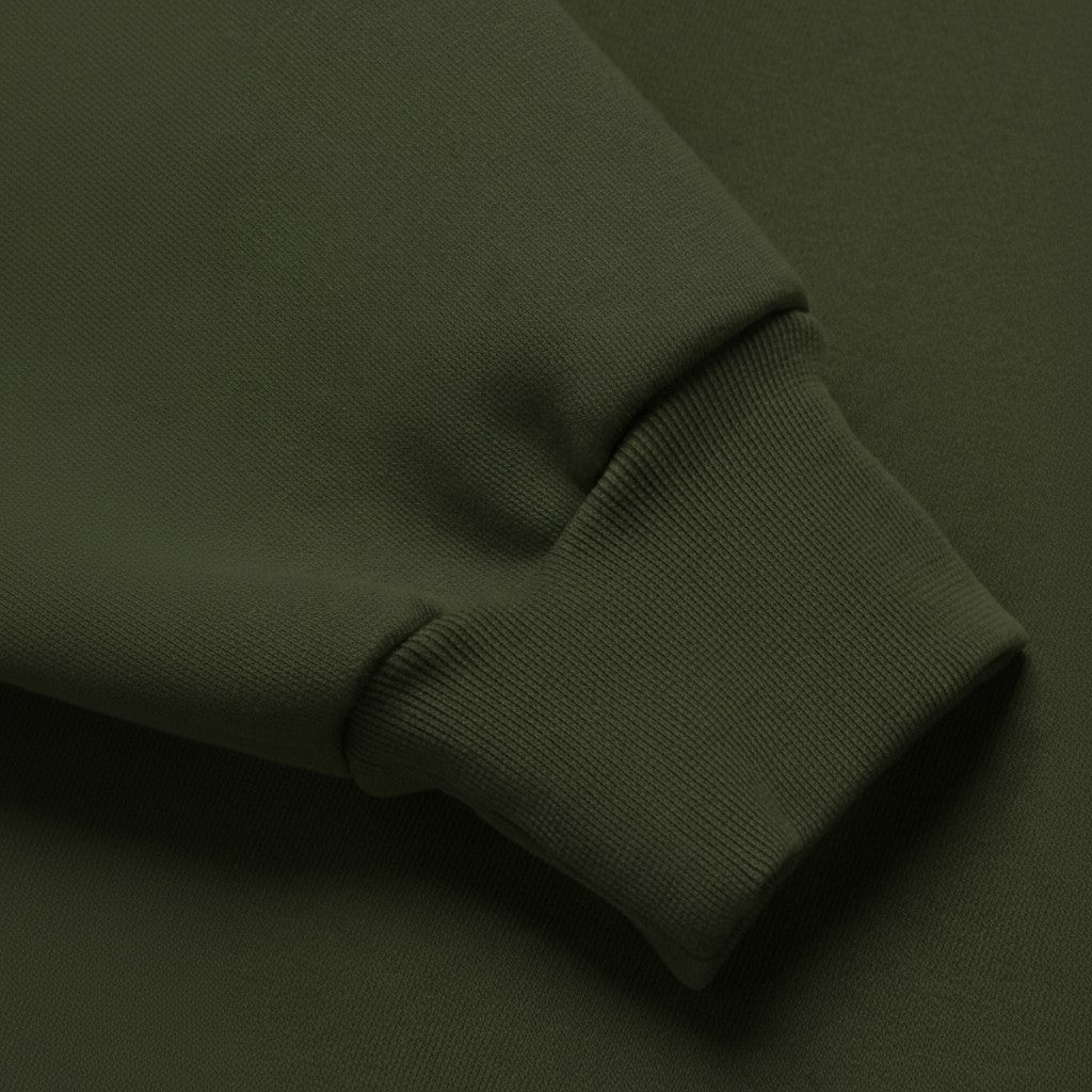 Meridian Zipped Hoodie in Matcha Green